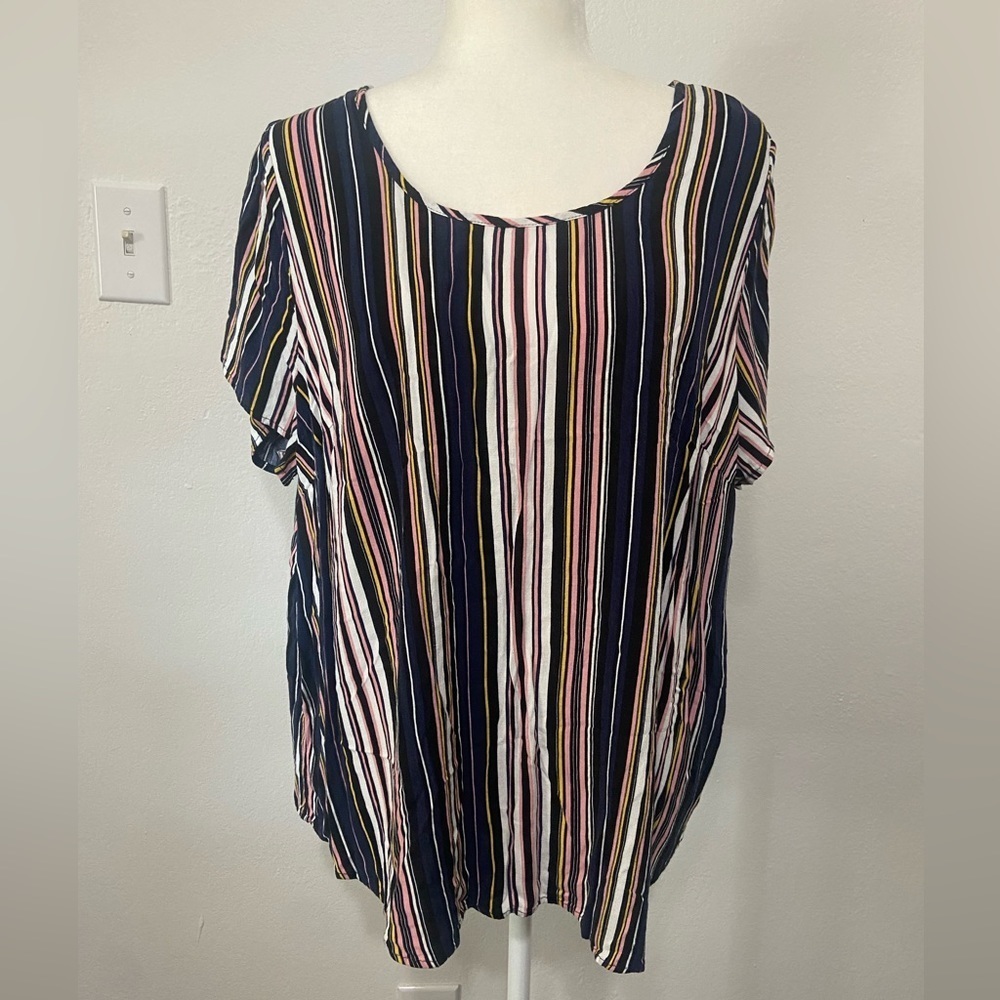 Torrid Multicolor Striped Blouse